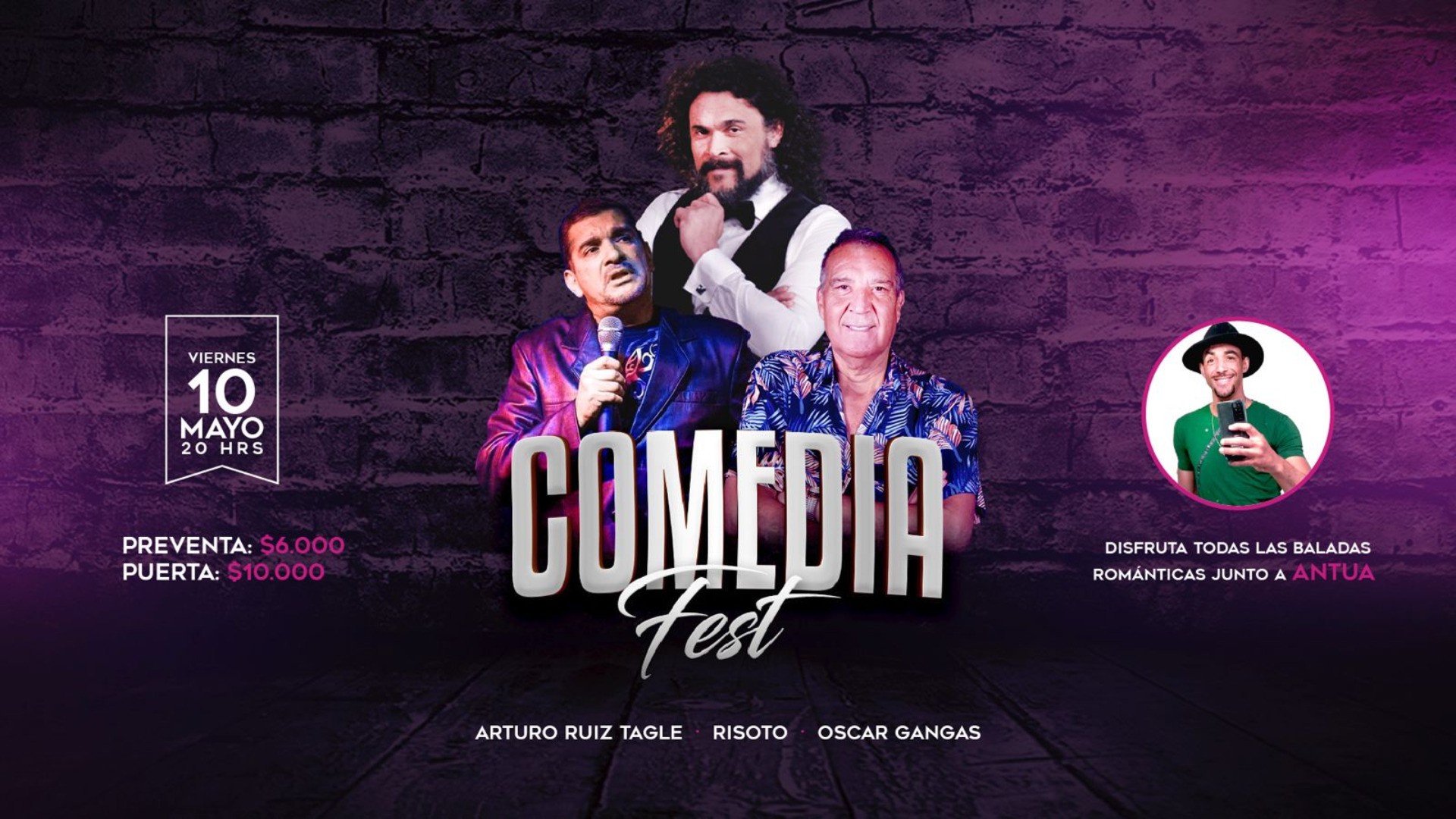 Comedia Fest | Arturo Ruiz Tagle - Risoto - Oscar Gangas | Club Lisboa