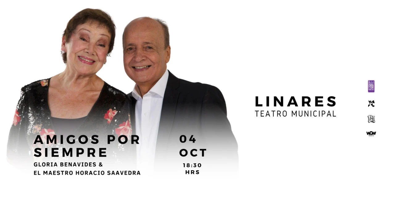 GLORIA BENAVIDES & EL MAESTRO HORACIO SAAVEDRA EN TEATRO LINARES "AMIGOS POR SIEMPRE"