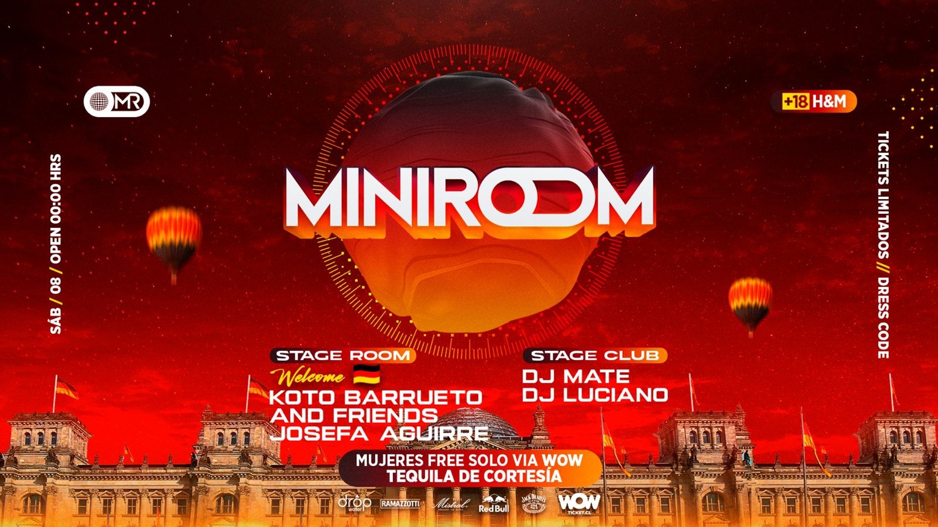 MINIROOM SÁBADO 08 JUNIO | MELIPILLA
