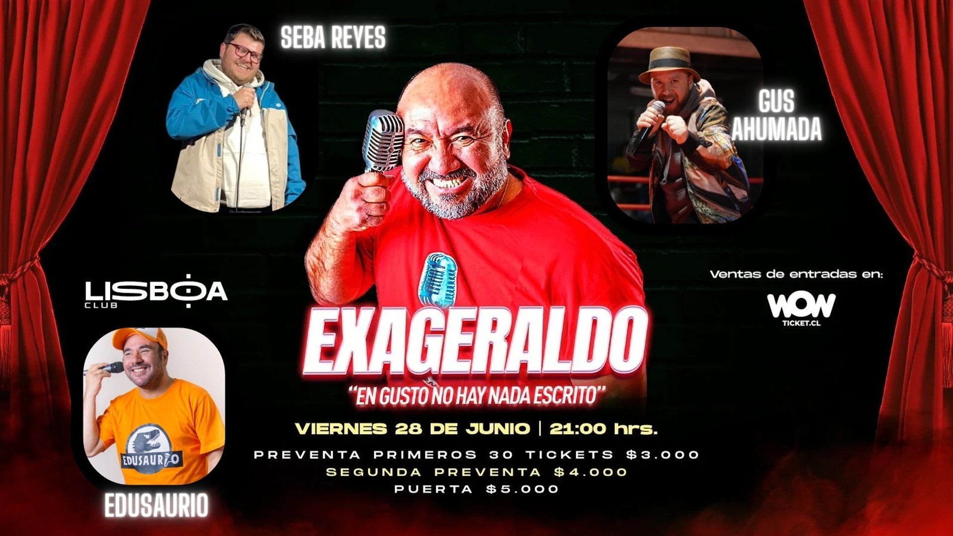 Exageraldo  En gusto no hay nada escrito - Lisboa Club